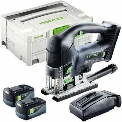 Festool PSBC 420 18V Pendulum Jigsaw With 2 X 5.2Ah Batteries & Rapid Charger In SYS-2