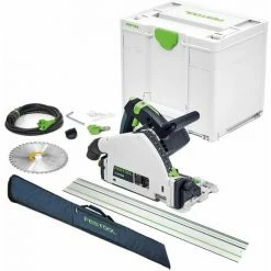Festool TS 55 FEBQ-Plus 160mm Circular Plunge-Cut Saw 110V With Guide Rail & Rail Bag
