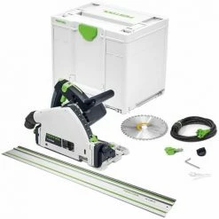 Festool TS 55 FEBQ-Plus 160mm Circular Plunge-Cut Saw 240V 576706 With 1.4m Rail