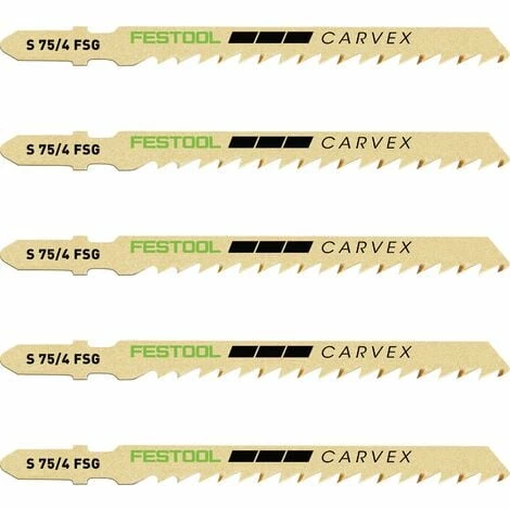 Festool Wood Jigsaw Blade S 75/4 FSG/5 (5 Pack) 1 Festool Wood Jigsaw Blade S 75/4 FSG/5 (5 Pack)