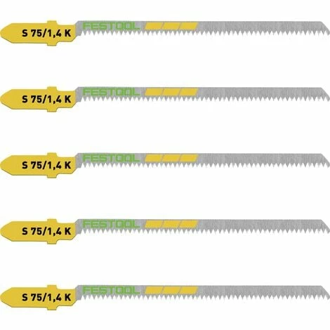 Festool Wood Jigsaw Blade S 75/1.4 K/5 (5 Pack) Festool Wood Jigsaw Blade S 75/1.4 K/5 (5 Pack) -FESTOOL Sales Store 67577317 1
